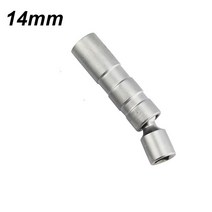 유니버설 조인트 스위블 마그네틱 점화 플매트 카펫 러그 슬리브 소켓 렌치 14mm 16mm 3/8 인치 드라이브 6 포인트 얇은 벽 자동차 제거 도구, [02] short-14