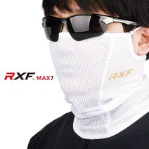 2023 RXF MAX7 냉감마스크 쿨워머 여름 넥워머 멀티스카프 쿨스카프 쿨넥 골프 파크골프 KC인증, 화이트