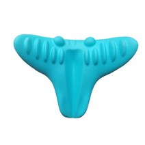 경추 배개 경추목 베개 잠잘오는 편한 꿀잠 목 어깨 스트레처, Cyan