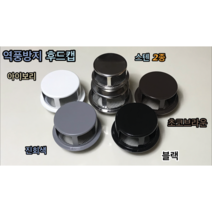 역풍방지 스텐 후드캡 방풍형 스텐 75mm 스텐 아이보리 초코브라운 진회색 블랙 100mm, 스텐 100mm