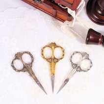 피에스메이드 소잉 엔틱 클래식 가위 퀼팅가위 자수가위 뜨개가위 DIY, 플라워엔틱
