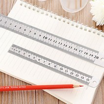 스틸자 스텐 쇠 자 철자 측정용 눈금자 15 20 30(cm), 20cm