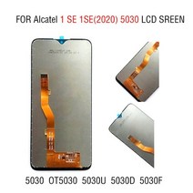 휴대폰 호환 액정수리 LCD교체 6.2239 alcatel 1se 1se 2020 lcd alcatel ot5030 5030 5030u 5030d 5030f lcd 디지털 유리, 블랙 프레임 없음