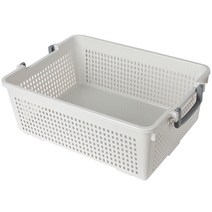 포스아트 사각 손잡이 바스켓 적층형 BN 다용도 수납 바구니, 대