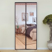 아늑한 침심 안방 자석방충문 90x210cm 현관방충망 브라운 모기망