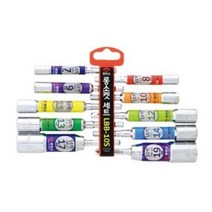 편한손-비트 소켓 세트(전동드릴용) LBB-10S 10PCS 육각소켓 SET, 10개