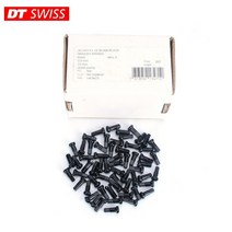 DT 스위스 스포크 니플 알루미늄 합금 2.0mm 14G 12MM/14MM 검정색 신제품, 12MM 100PCS