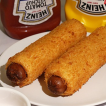 독앤볼 찹쌀 빅도그90g, 반제(생지) 1봉(12입)