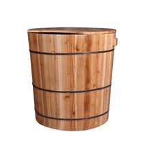 편백 나무 욕조 가정용 간이 히노끼 숙소 반신욕 스파, 1. 65x21(직경x높이)