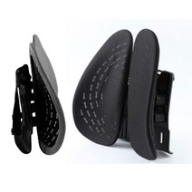 허리 의자 받침 요추 디스크 보호 직장인 사무실 학생 수험생 책상 호환성 바른자세 높이조절 등받이 쿠션, 그레이