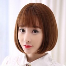 숏컷반가발 단발머리가발 커트가발 숏컷통가발 여자숏컷가발 숏컷가발 짧은머리가발 단발통가발 통가발, 골드브라운
