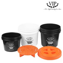 VIP 세차버킷 버킷 그릿가드 거름망 감마씰리드 물통, VIP 워시웨이 그릿가드 오렌지