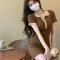 피케원피스 PK 테니스 면 롱 여름 원피스