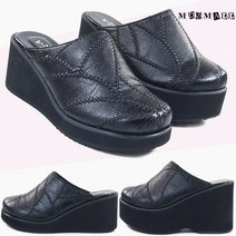 뮤즈몰 7cm 10cm 가벼운통굽 여성슬리퍼 (가라B)