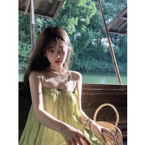 시밀러룩 프릴 와이드 골지니트 김나영 비치코디 휴양지룩 해외여행 여름옷 동남아 원피스 미니멈 블로그마켓추천 쉬폰 태국