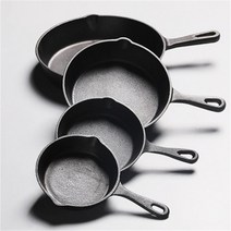 주철 프라이팬 프라이팬 주철 팬 16cm 20cm 비 스틱 팬케이크 가스 스토브 냄비 홈, 01 14cm