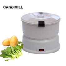 필링기 리프팅 피부마사지 필링기CANDIMILL 전기 소형 감자 필러 자동 감자 필링 기계 양상추 잎 야채 탈수, 01 110V US Plug