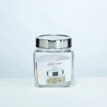 모던하우스 사각 도어 캐니스터 550ml GA0618021, 가로: 9cm 세로: 10cm, 1개