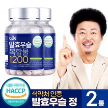 우슬 복합물 1200 우슬정 식약청 인증 HACCP 윤택, 2개, 90정