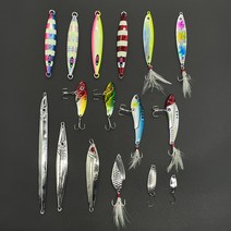 메탈지그 크롬 지그 바이브 레이션 스푼 슬로우 쇼어 지깅 롱 야광 라이트 왕돌초 빅게임, 10g, D.쇼어슬로우 all silver (ft-115)