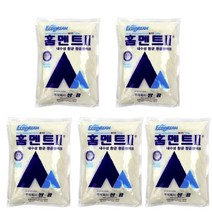 철물팩토리 홈멘트 아이보리 2kg 5개 소포장 시멘트 색상있는 가정 금간곳 보수