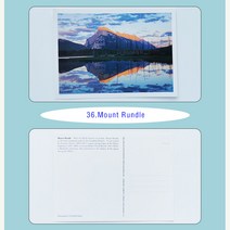 엽서용지 마구 캐나다 밴쿠버 록키 산 밴프 저스 큰아버지 유학 2509798684, 레드 레드 36 .MountRundl