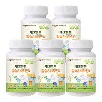 [일동생활건강] 키즈튼튼 칼슘 비타민D 어린이 키즈 건강식품 10개월분, 5병
