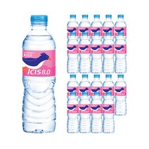 롯데칠성 아이시스8.0 생수전문배송 야외외출용 500ml 20병 등산 자전거, 2세트