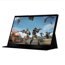 보조모니터 휴대용모니터 포터블 서브 노트북 ps4 xbox 시리즈 라즈베리에 적합한 13.3 인치 2560x1440p 호환 컴퓨터 터치 패널 화면 디스플레이, 13.3인치 1080p, 영국 플러그