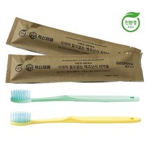 친환경 인증 에코닛시 치약솔 치약코팅 간편 칫솔 여행용 (개별포장), 10개, 1개