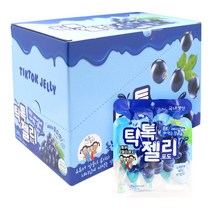 틱톡젤리 포도 [1280g(160gx8입)] 톡톡 재미있는 짜먹는 젤리