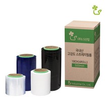 (무료 재단 슬리터 공업용랩 1박스) 잘 풀리는 스트레치필름 포장랩 산업용 자동 파레트 롤포장, 5등분(100mm) 1BOX, 슬리터 청색 25T-200M