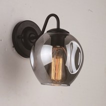 글라스 벽등 브라운 블랙