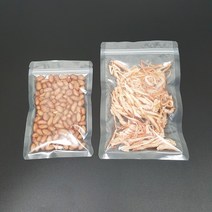 제이디패키지 투명 PET 지퍼백 6가지 사이즈 100매, 6번. 320x400