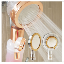 필터샤워기 숏샤워기 비타민 작은 해바라기헤드 음이온 녹물필터 황토볼 안개분사, 숏 골드 샤워기