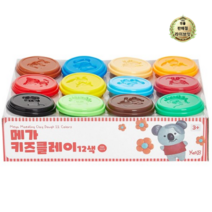 라이브잇 캐스비 아트스쿨 메가 키즈 클레이 200g x 12종 세트 2270, 혼합색상, 10세트