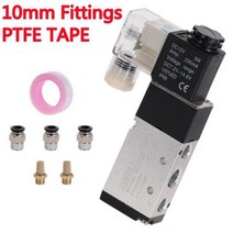 공압 전기 솔레노이드 밸브 5 방향 2 위치 제어 공기 가스 자기 4V21008 12V 24V 220V 코일 볼트, CHINA_4V210-08 w PC10-02 | DC1