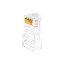 엠비에프 CAT.5E UTP 8P8C 랜커넥터(100개)/MBF-RJ45/랜 모듈러 플러그/100MHz 대역폭/24K 금도금/고급형 3팁 구조 핀/랜케이블 제작용