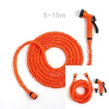고압 매직호스 15M 오렌지 고압살수기 유리창청소 나일론호스