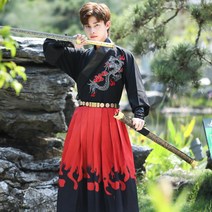 남자 호위무사 사극 의상 한복 도포 두루마기 검객