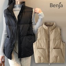 [BENJA]P22 심플모던 오리털 덕다운 경량 집업 패딩조끼 3컬러 택1
