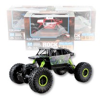 오프로드 RC 파워 듀얼모터 무선조종 락크라울러 4륜구동 RC카 1:18 (HB-P1801) 무선자동차, 그린