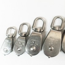 스텐 도르레 롤러 싱글 후크 거중기 견인 창고 기구 로프 밧줄