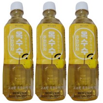 주전자차 옥수수 500ml 3개 페트병 태양의 원차 정유미 광고 옥수수차