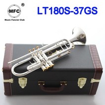MFC Bb 트럼펫 LT180S-37G 실버 도금 골드 키 음악 악기 전문 트럼펫 180S37 마우스피스 액세서리 케이스 포함