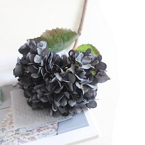 수채화 감성 진짜같은 풍성한 수국 조화 실내 조경 아파트베란다꾸미기 안방인테리어 서재 힐링, 색상_살구핑크, 상세페이지 참조