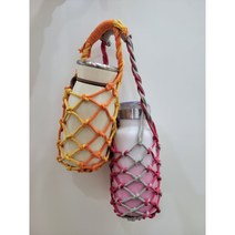 DIY: 텀블러 주머니 가방 만들기, 퍼플, 데님블루