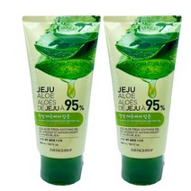 더페이스샵 신선한 제주 알로에 수딩젤 튜브형 300ml x 2개, 상세페이지 참조