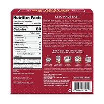 SlimFast 케토 팻 밤 스낵 리얼 체다 치즈 6개