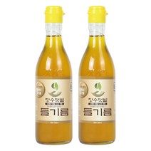 장수텃밭 통들깨100% 옛날 들기름 350ml 2병, 2개